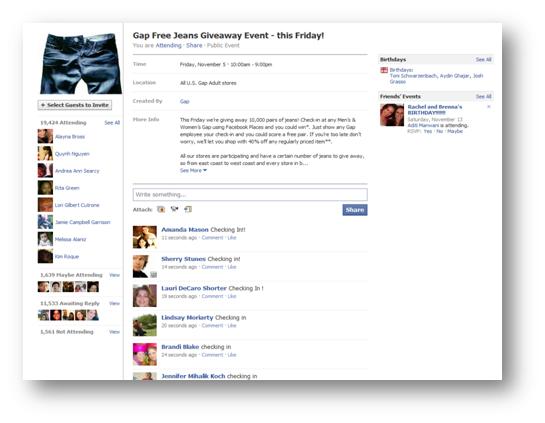 Gap Facebook Deals 2