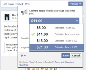 Promoted Facebook Posts