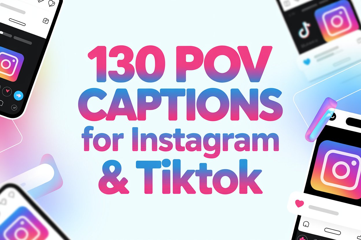 130 POV Captions for Instagram & TikTok